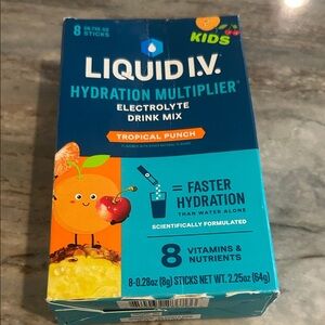 Liquid I.V. Hydration Multiplier Tropical Punch & IQ mix electrolytes NWT 23